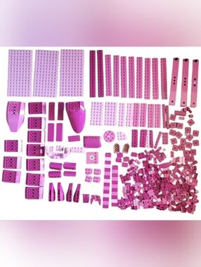 Lego Pink, Reddish Violet, Bulk Lot, Magenta, Plate, Fuselage, Supports, Columns